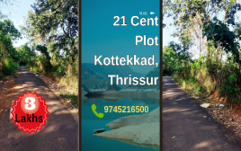 21 Cent Residential Plot For Sale Kottekkad,Thrissur